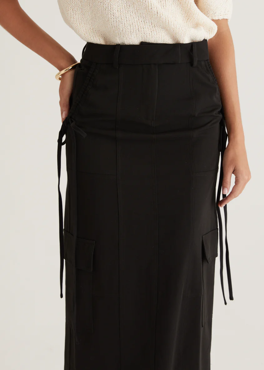 Chansa Maxi Skirt - Black - Image 8