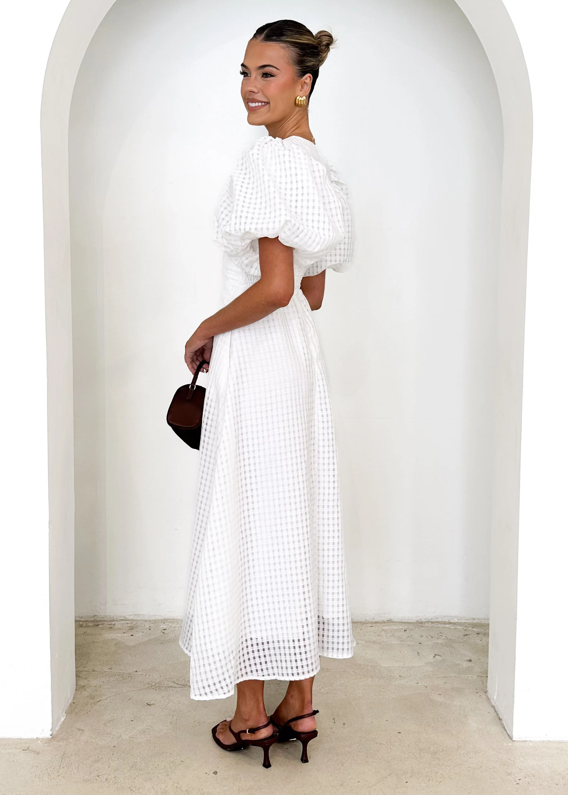 Chella Maxi Dress - Off White - Image 7