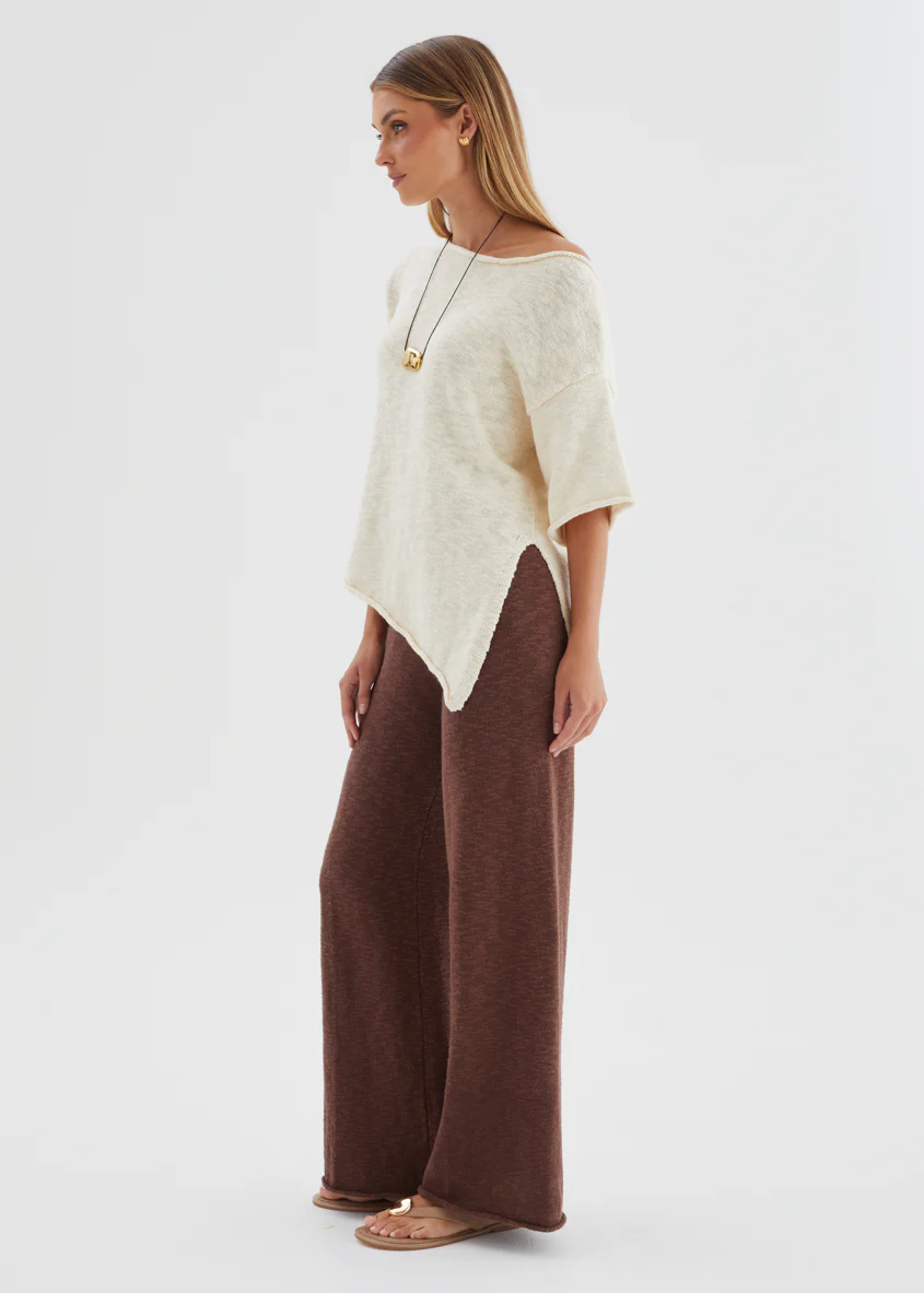Chester Knit Pants - Chocolate - Image 4