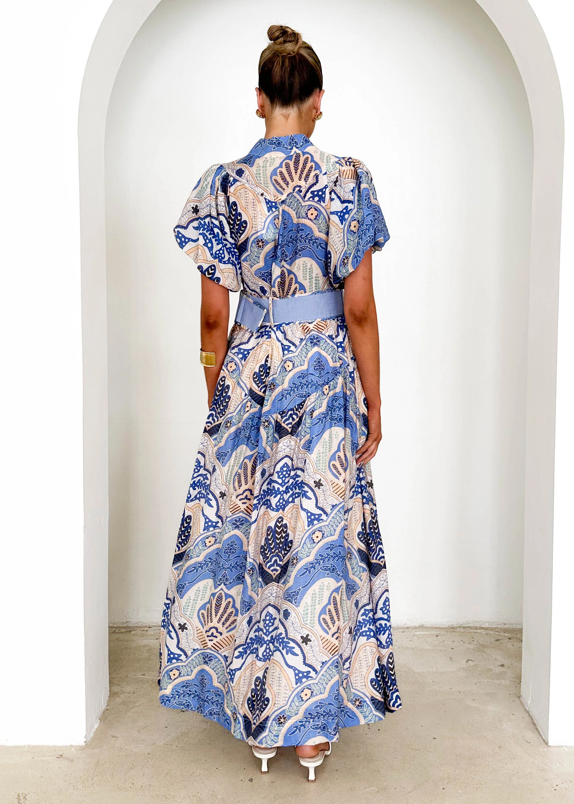 Ciroc Maxi Dress - Blue Paisley - Image 8