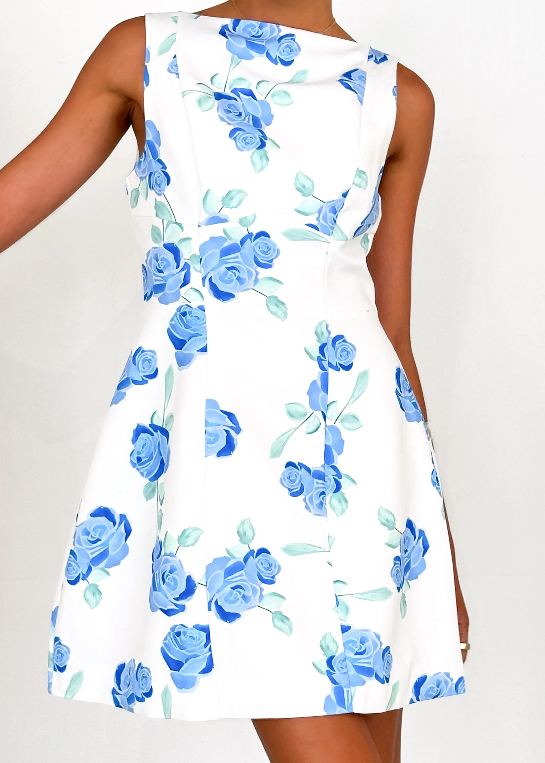 Clarissa Dress - Azure Floral - Image 4