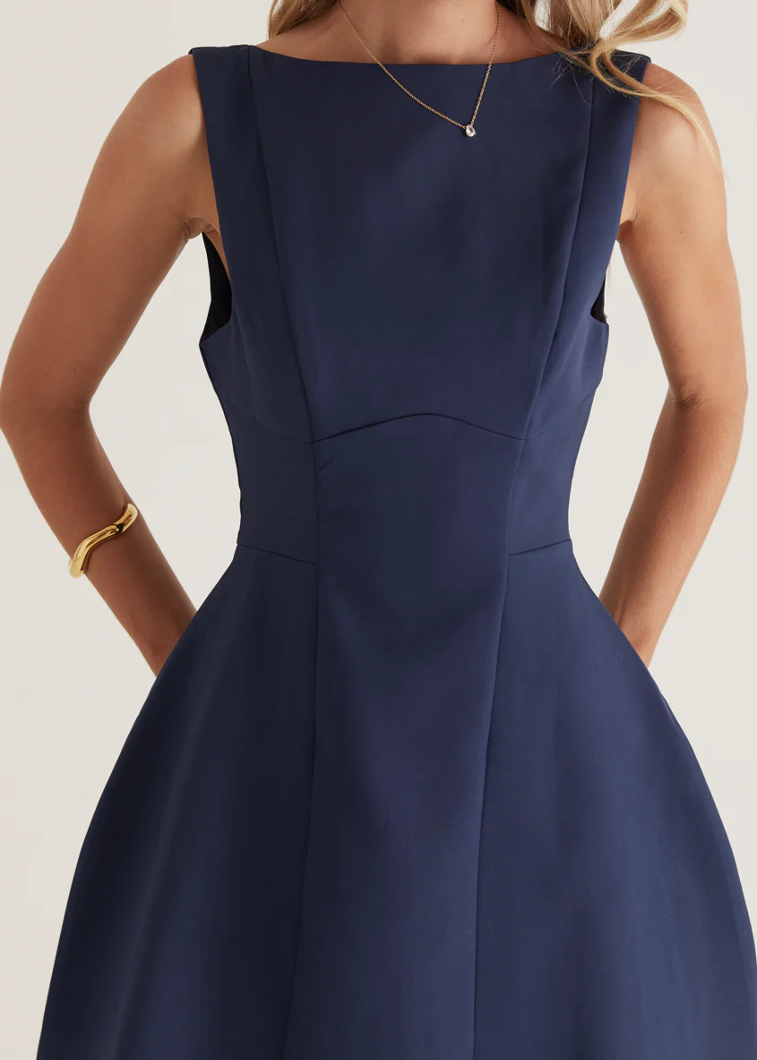 Clarissa Dress - Navy - Image 16