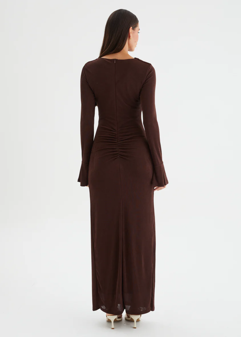 Clarrisa Maxi Dress - Espresso - Image 6