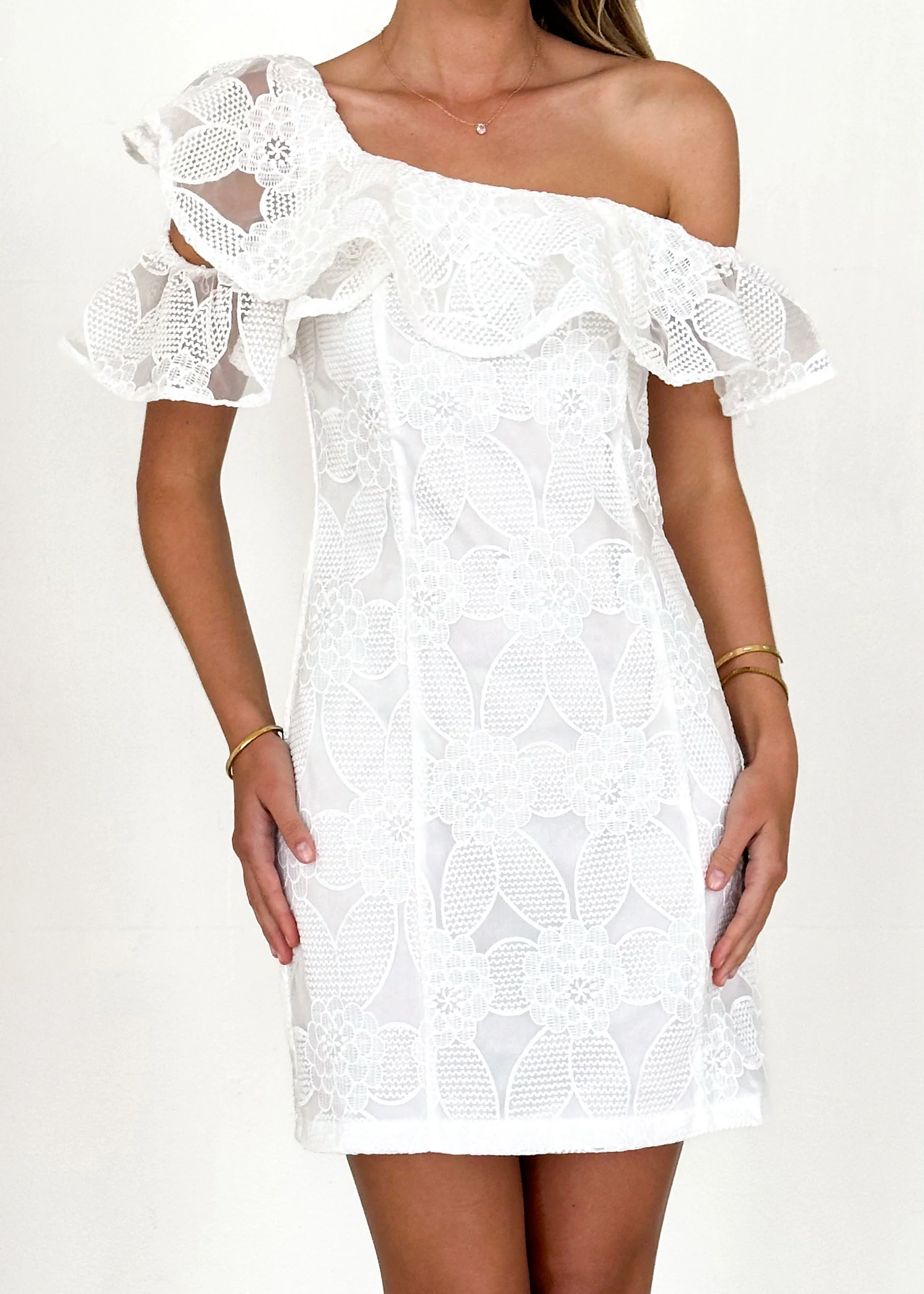 Clemince Dress - White Lace - Image 13