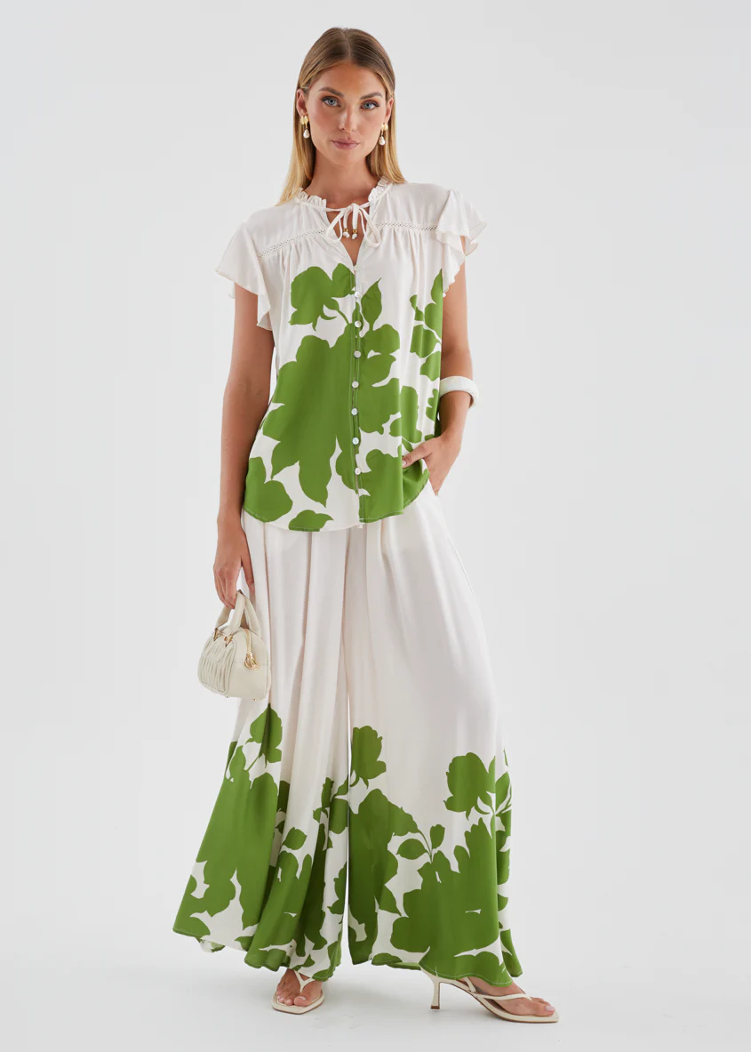 Colbie Blouse - Matcha Leaf - Image 2