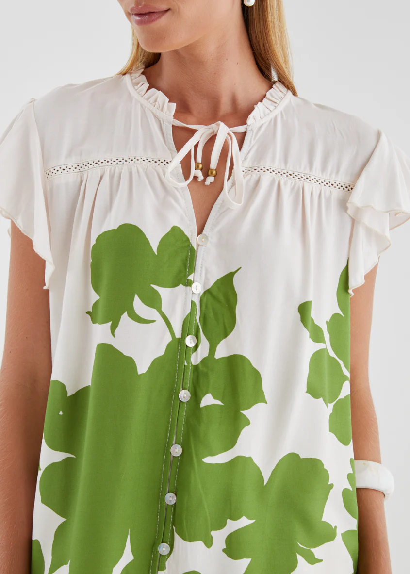 Colbie Blouse - Matcha Leaf - Image 9