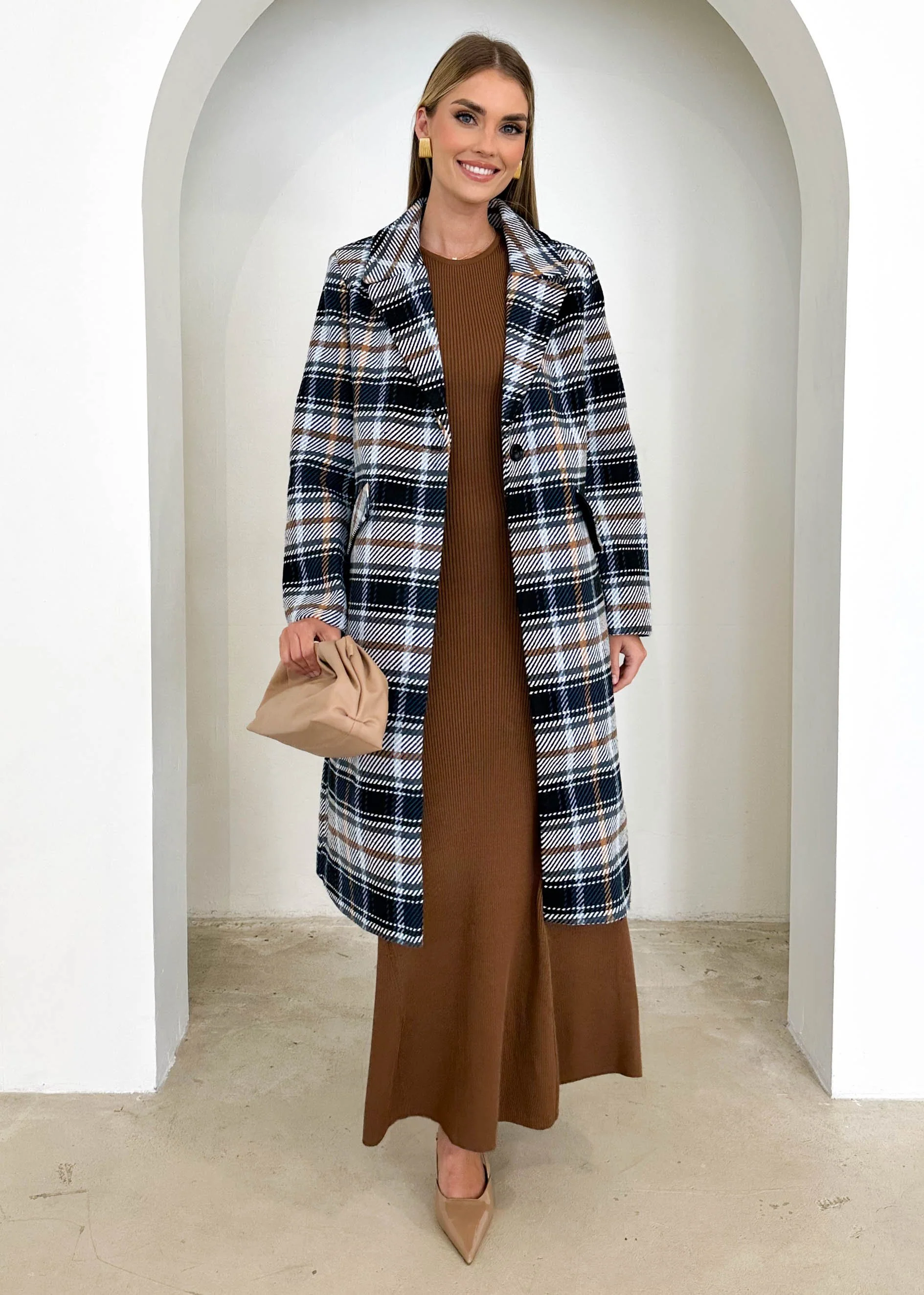 Cyan Coat - Navy Check - Image 16