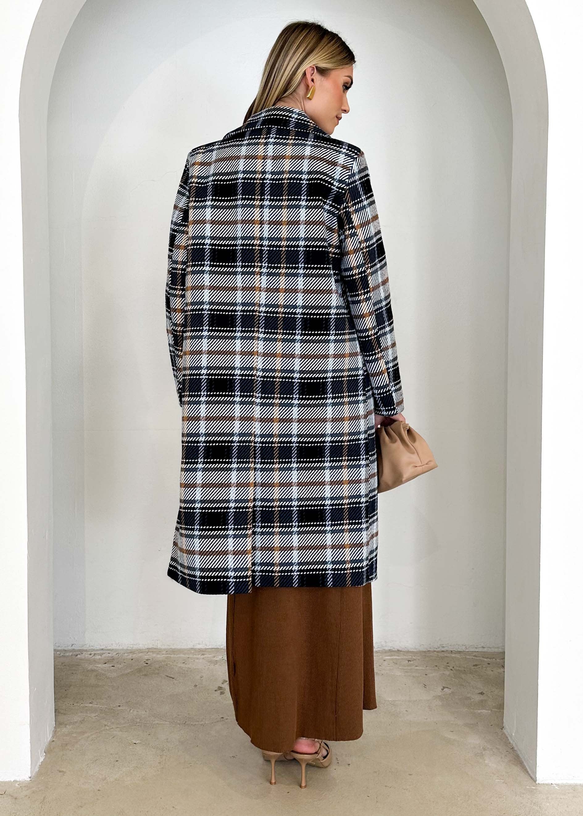 Cyan Coat - Navy Check - Image 19