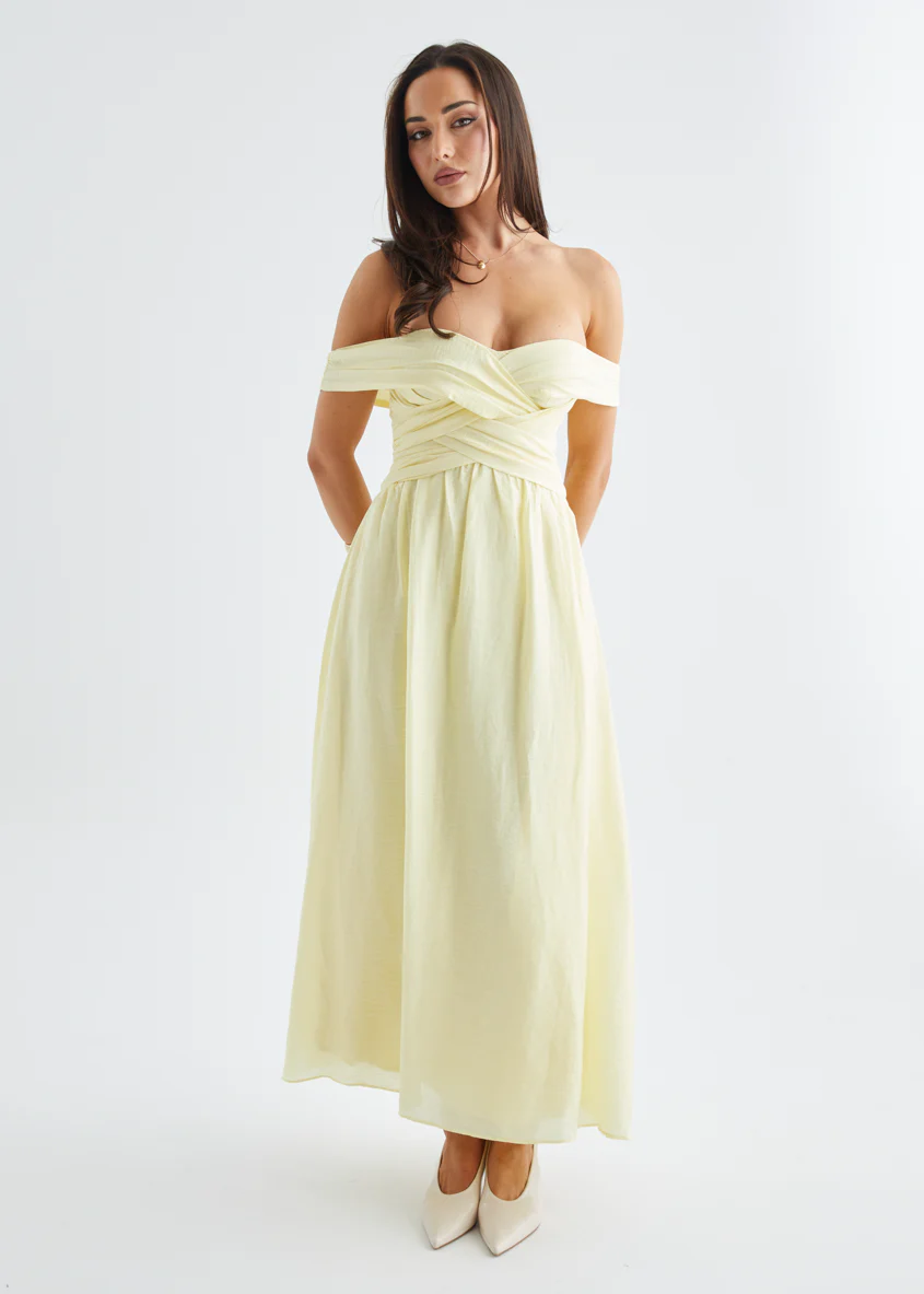 Dahlie Midi Dress - Yellow - Image 13