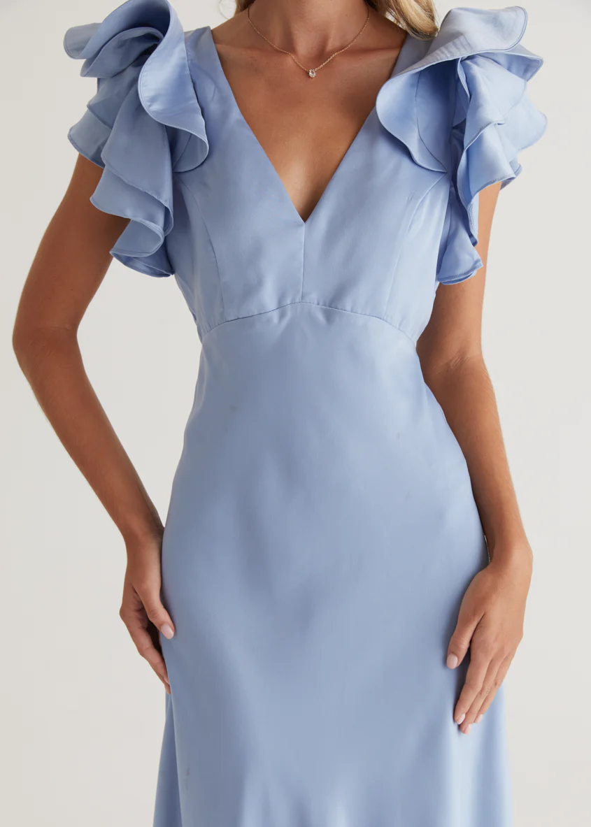 Dali Maxi Dress - Sky Blue - Image 8