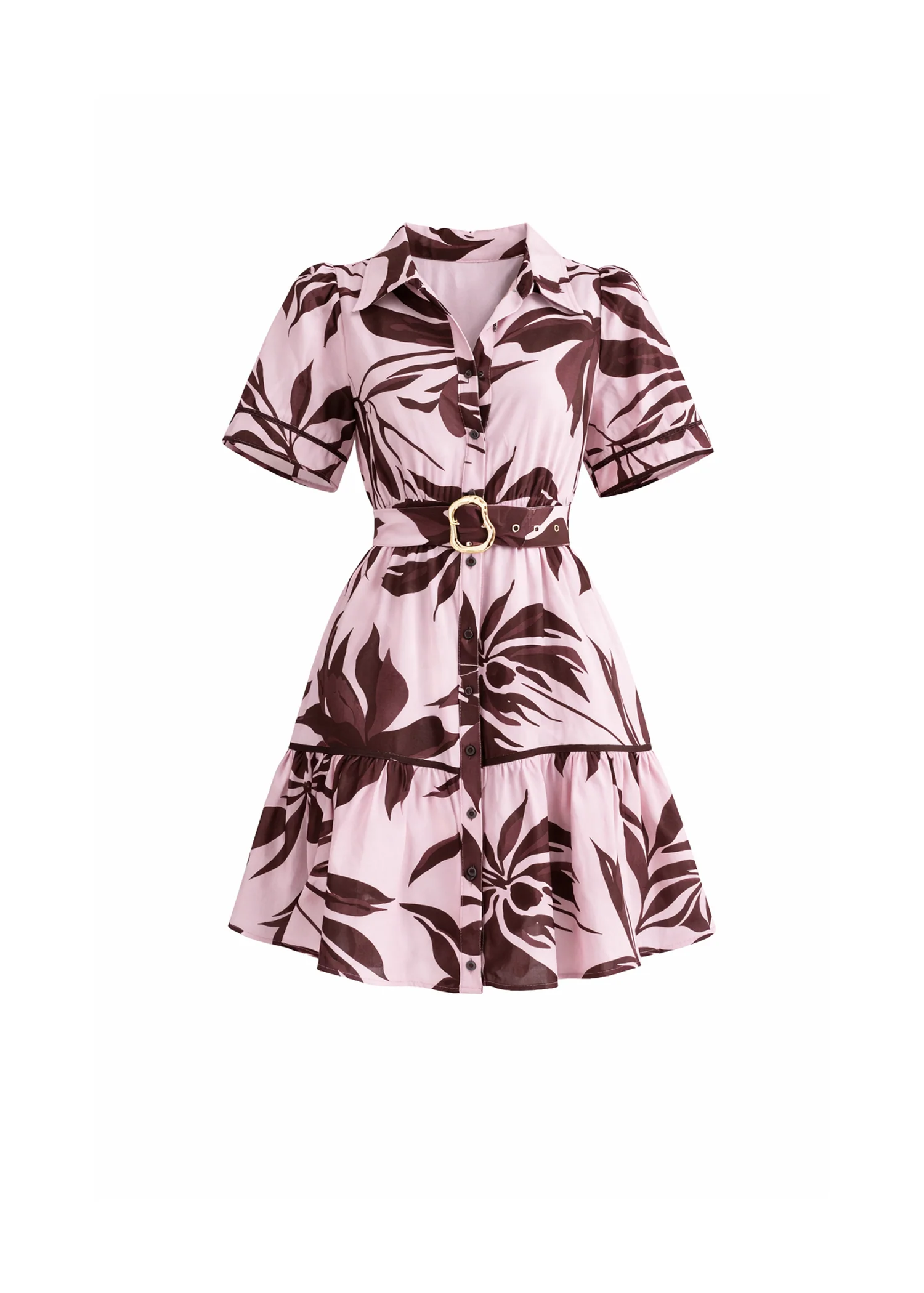 Danijela Dress - Blush Leaf - Image 2