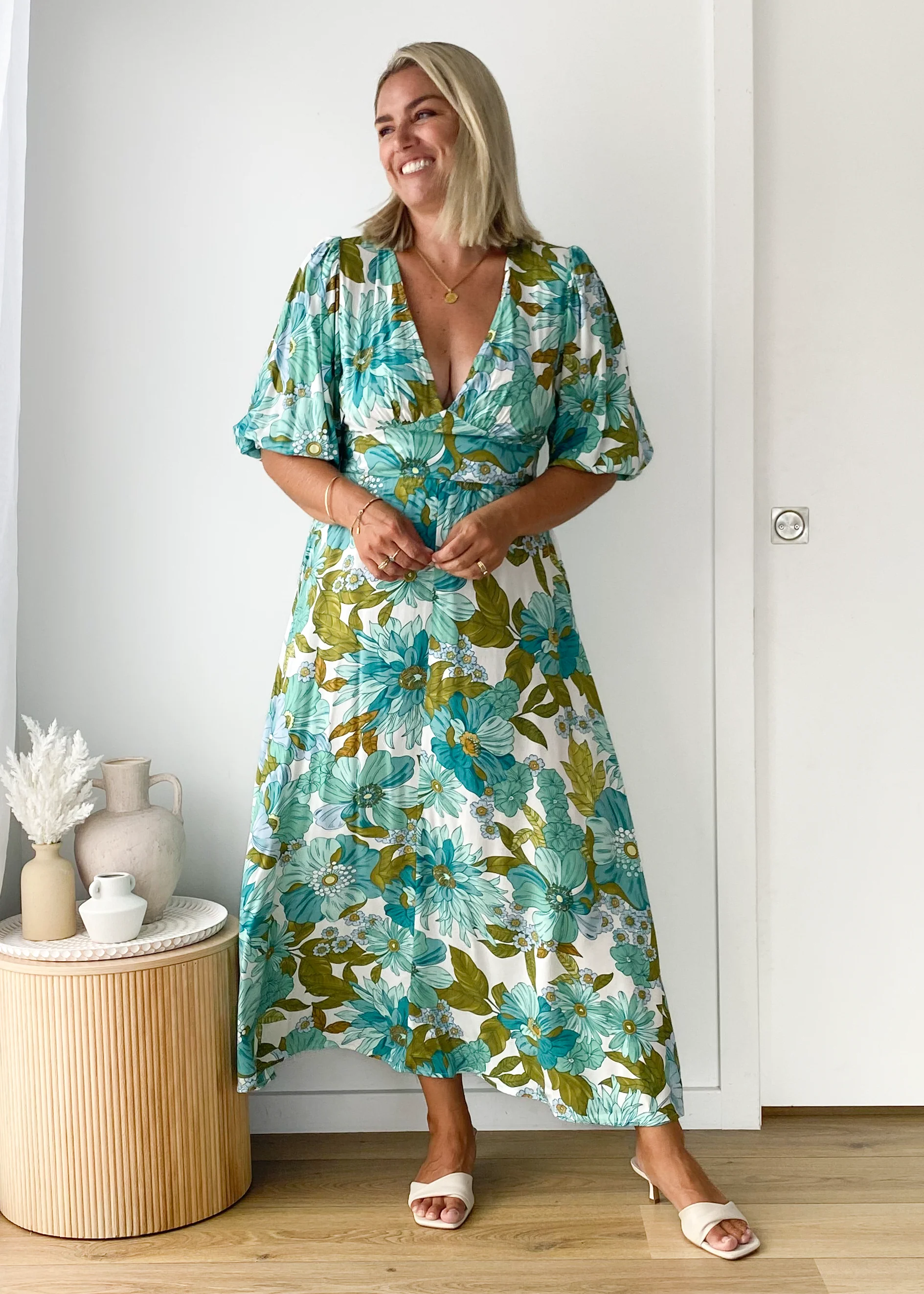 Daphne Maxi Dress - Amaya Green - Image 3