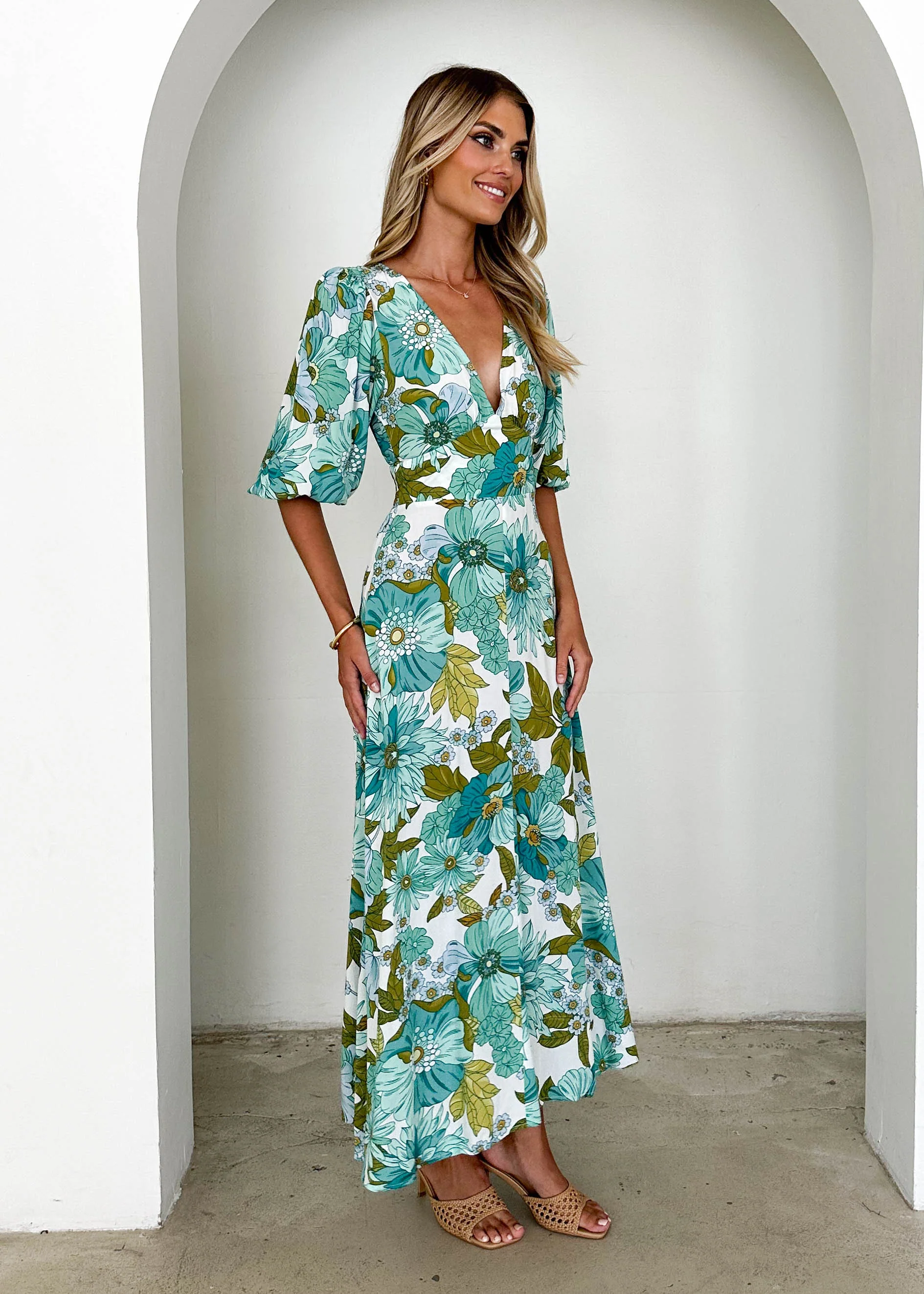 Daphne Maxi Dress - Amaya Green - Image 6
