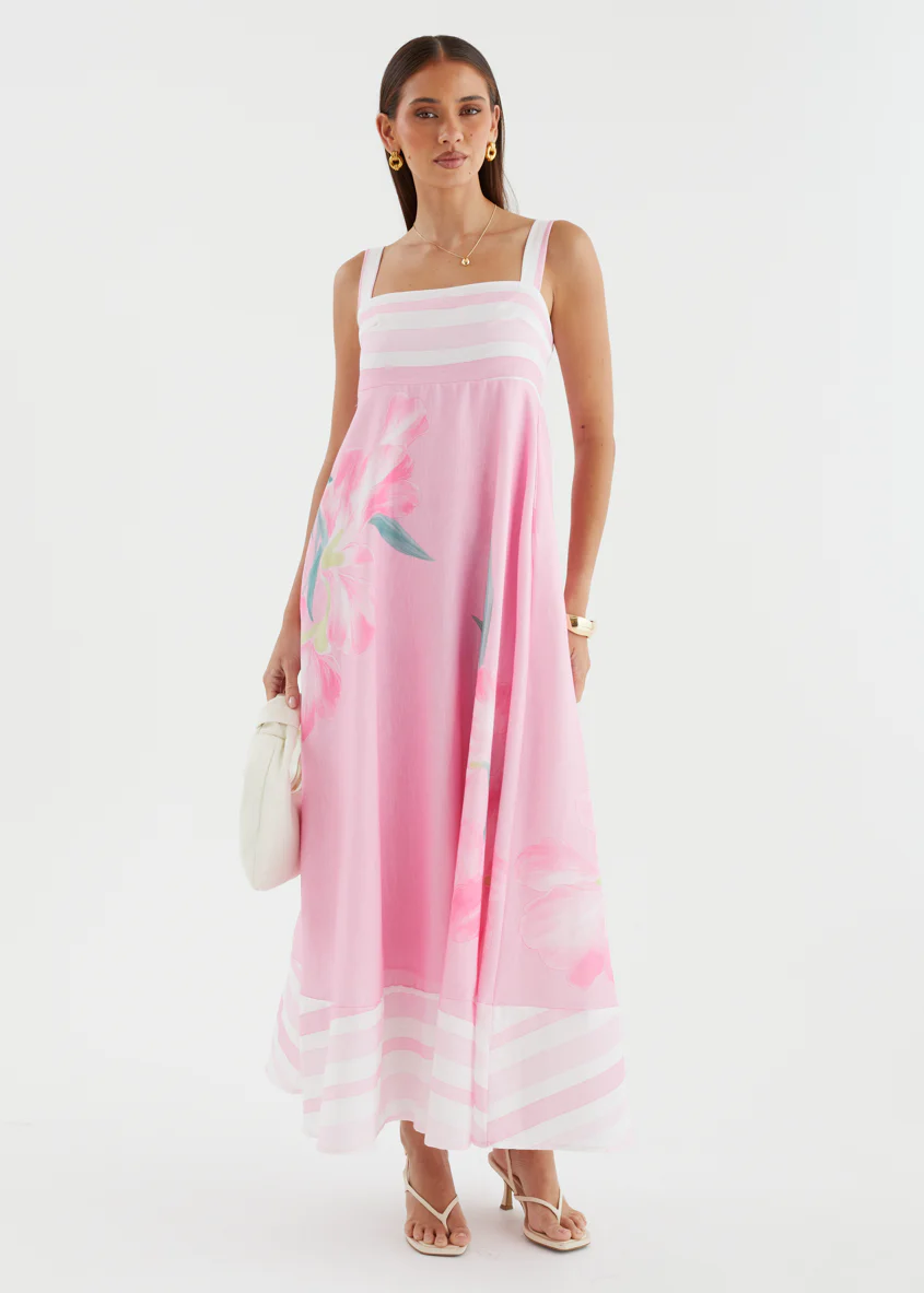 Darbee Maxi Dress - Pink Flower - Image 2