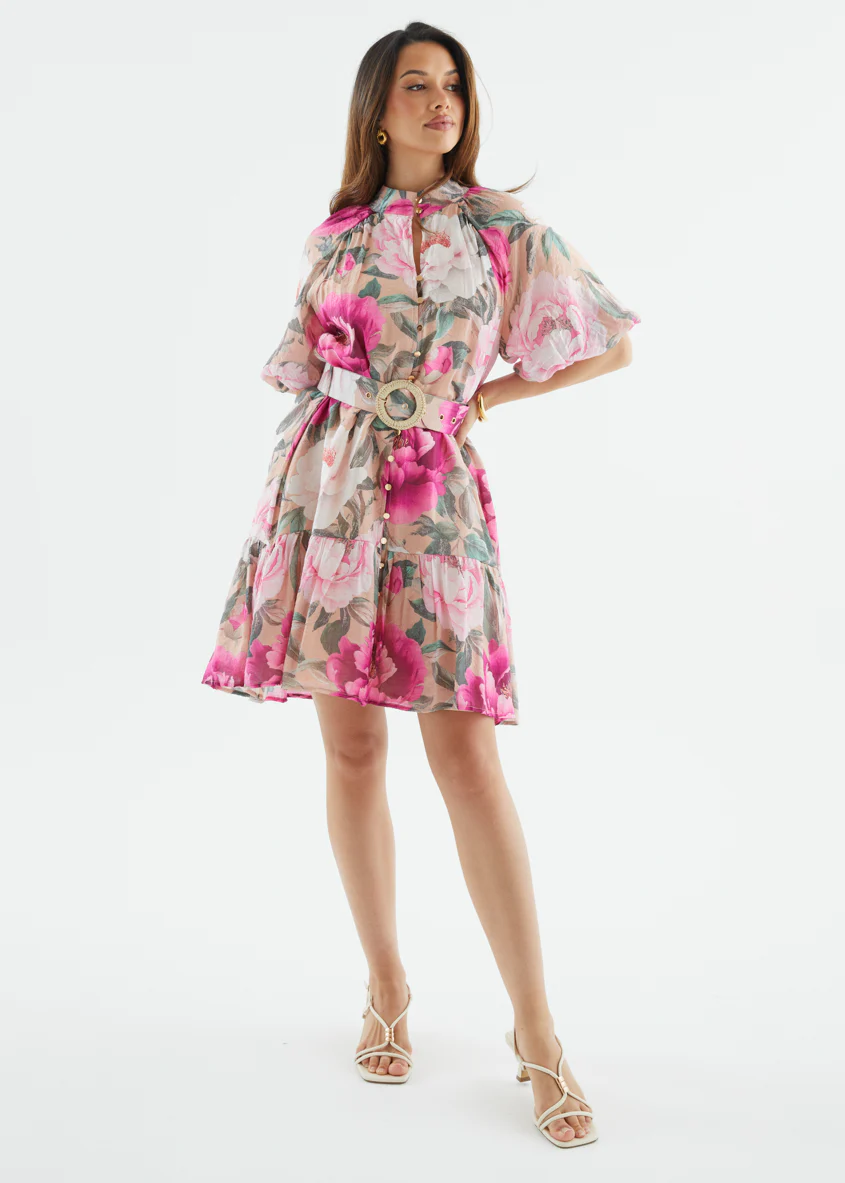 Darlaah Dress - Blush Flowers - Image 6