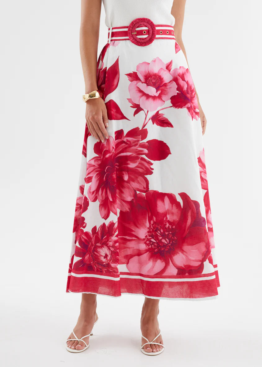 Dejana Maxi Skirt - Ruby Dahlia - Image 6