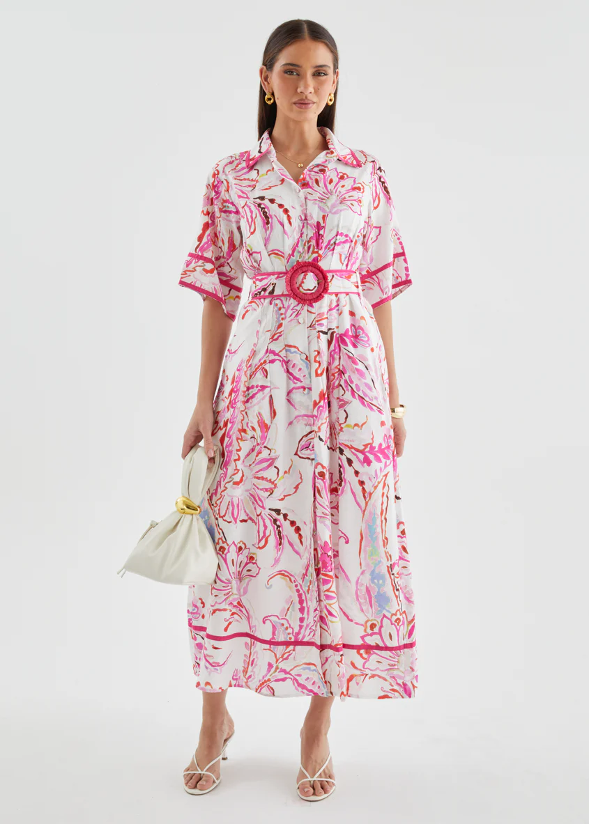 Delaney Maxi Dress - Botanical Pink - Image 5