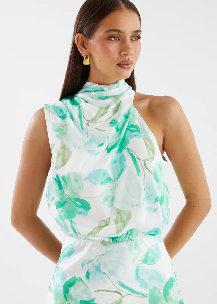 Delvina Maxi Dress - Mint Floral - Image 8
