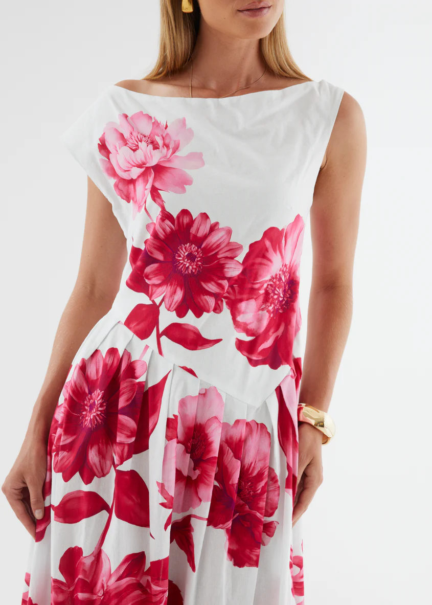 Deon Drop Shoulder Maxi Dress - Ruby Dahlia - Image 10