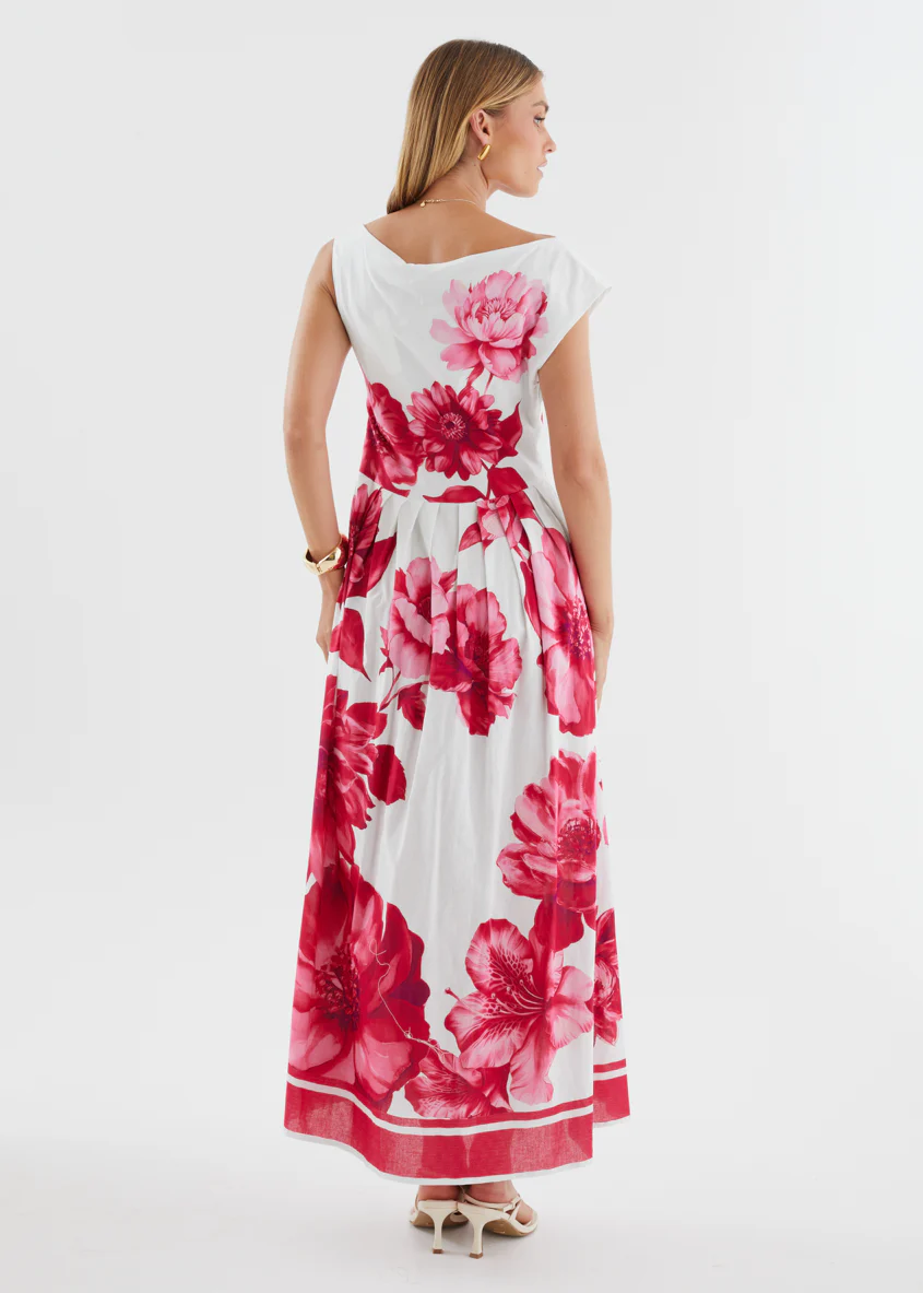 Deon Drop Shoulder Maxi Dress - Ruby Dahlia - Image 9