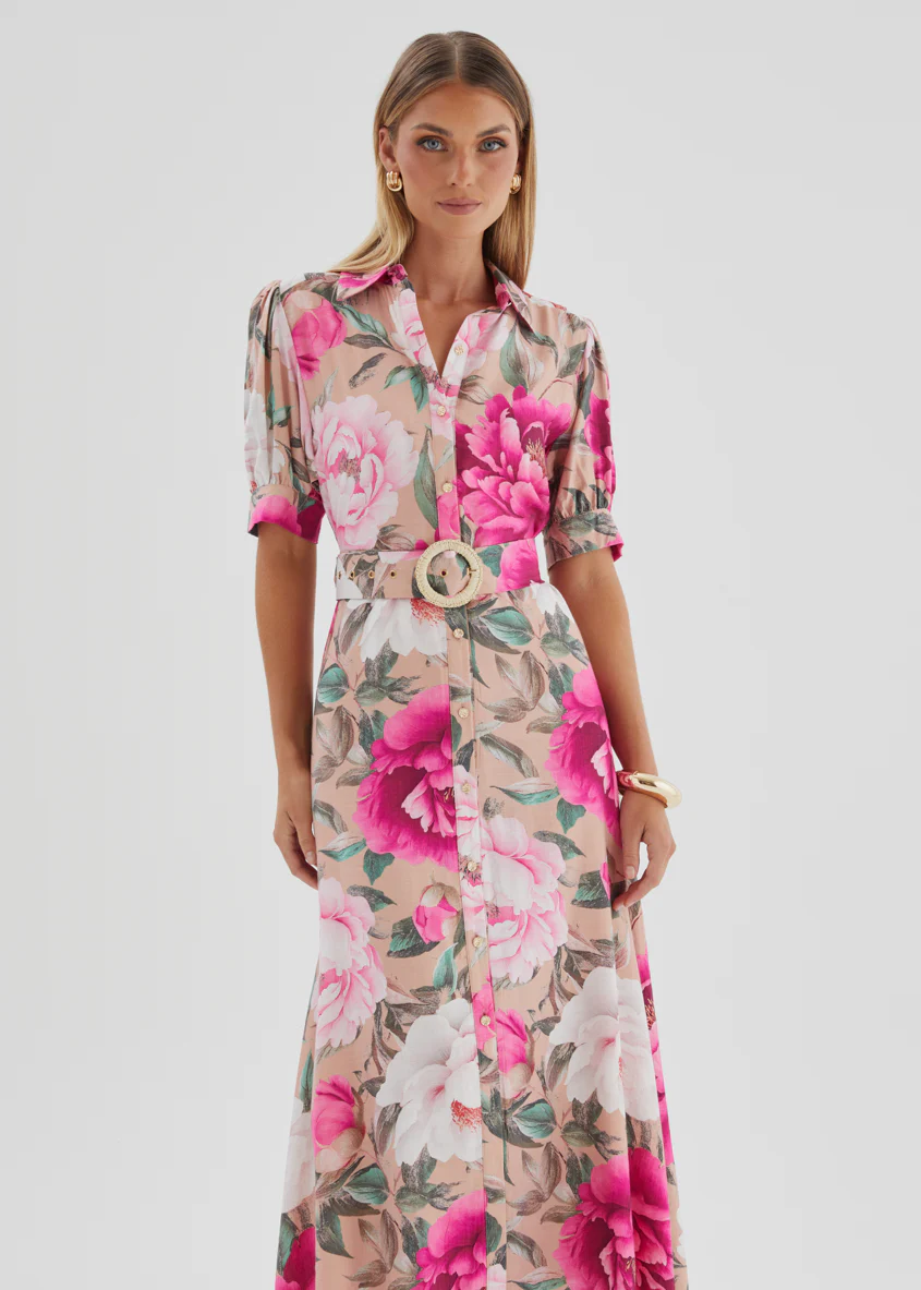 Devora Maxi Dress - Blush Flowers - Image 3