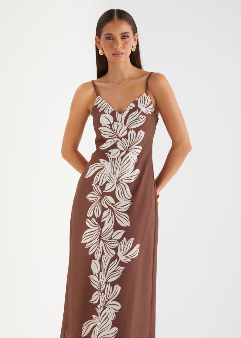Dianah Midi Dress - Cacao Floral - Image 3