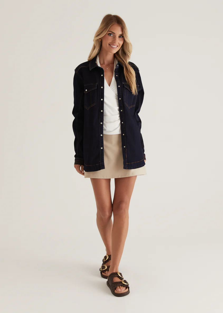 Donroe Denim Jacket - Indigo - Image 14