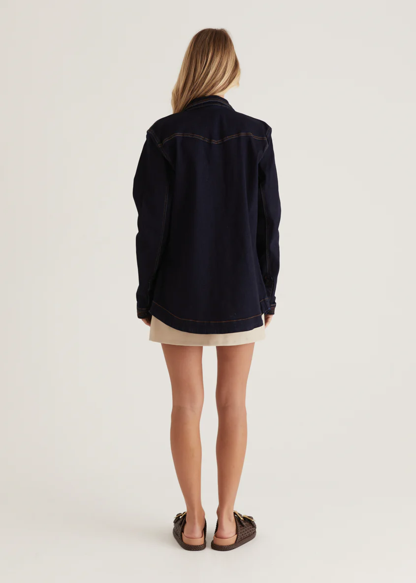 Donroe Denim Jacket - Indigo - Image 17