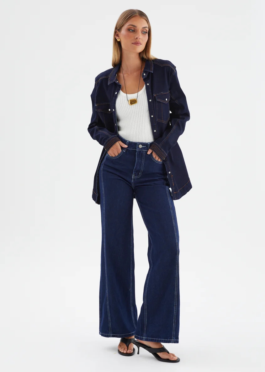 Donroe Denim Jacket - Indigo - Image 2