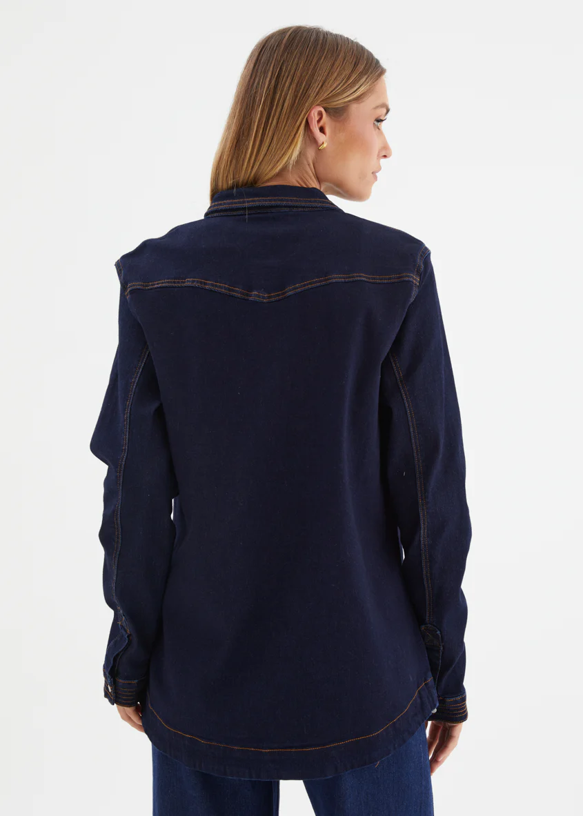 Donroe Denim Jacket - Indigo - Image 9