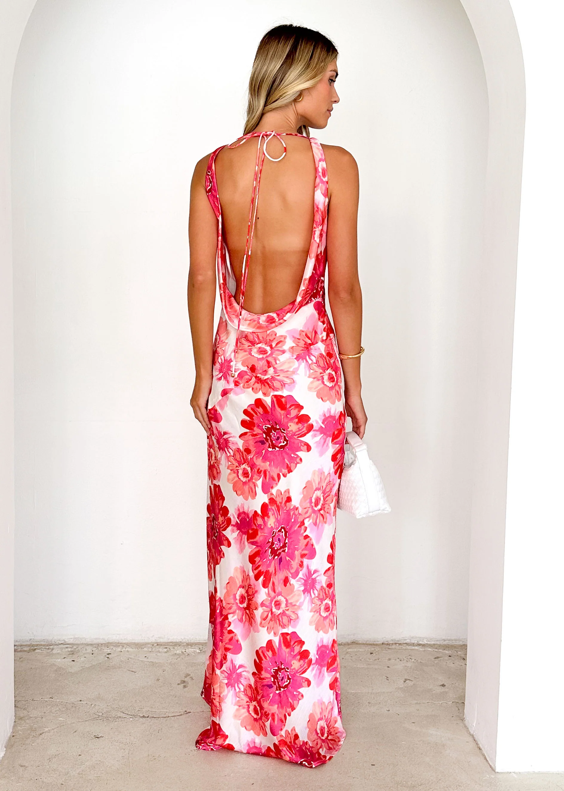 Drew Maxi Dress - Pink Floral - Image 5