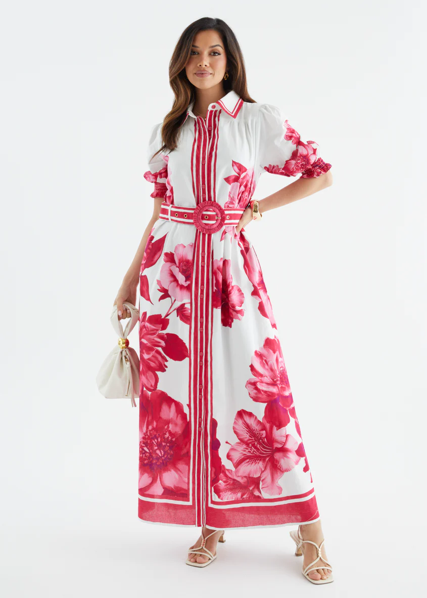 Dylan Maxi Dress - Ruby Dahlia - Image 3