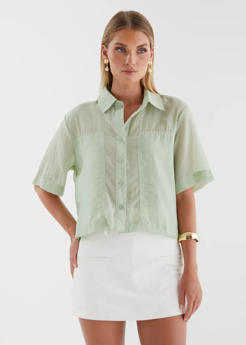 Elisha Shirt - Matcha - Image 3