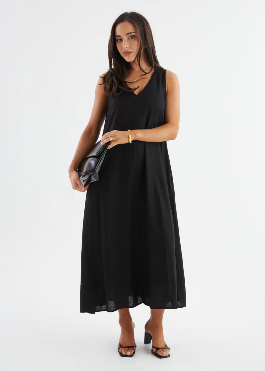 Ellie Maxi Dress - Black - Image 2
