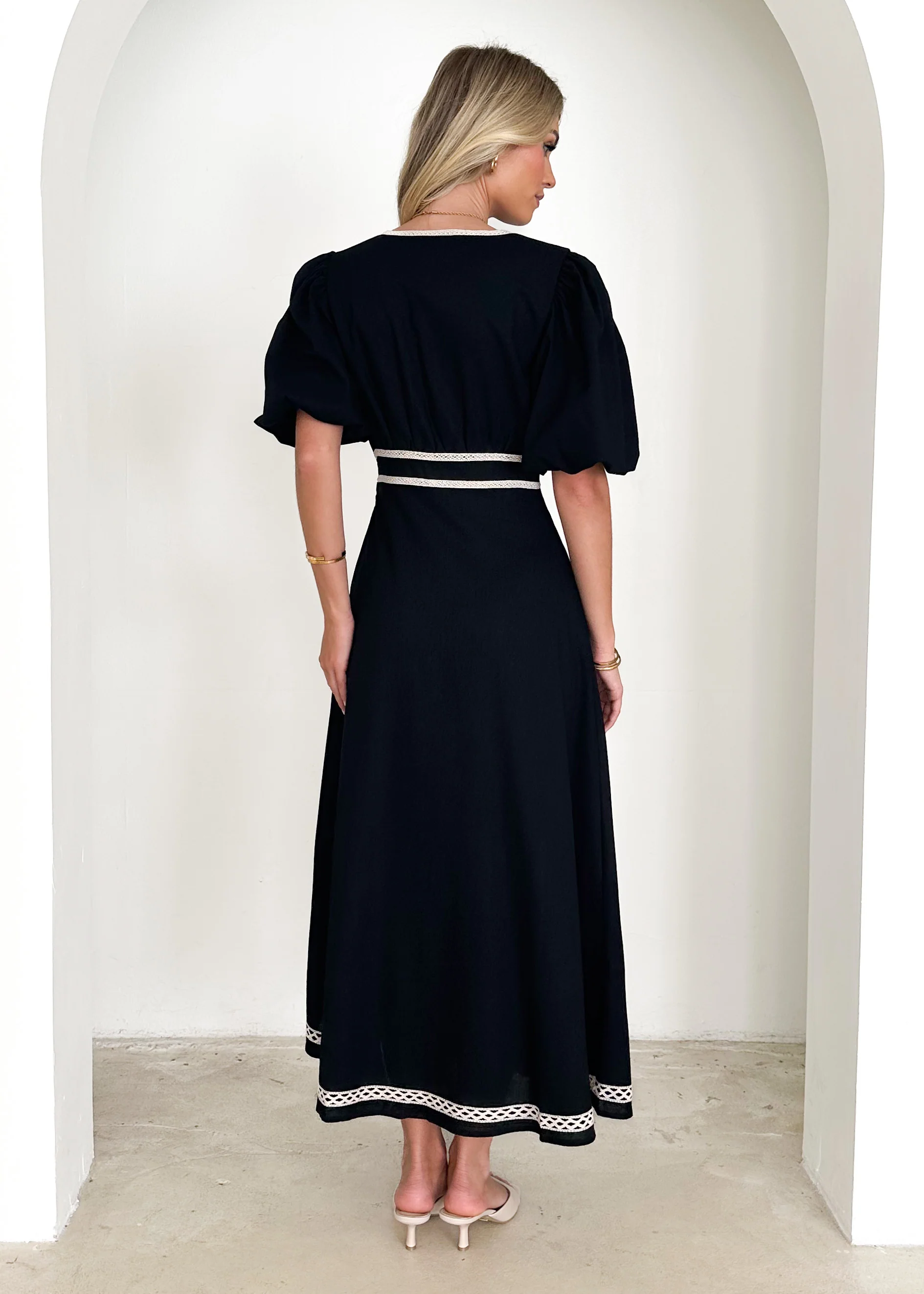 Ellodie Maxi Dress - Black - Image 5