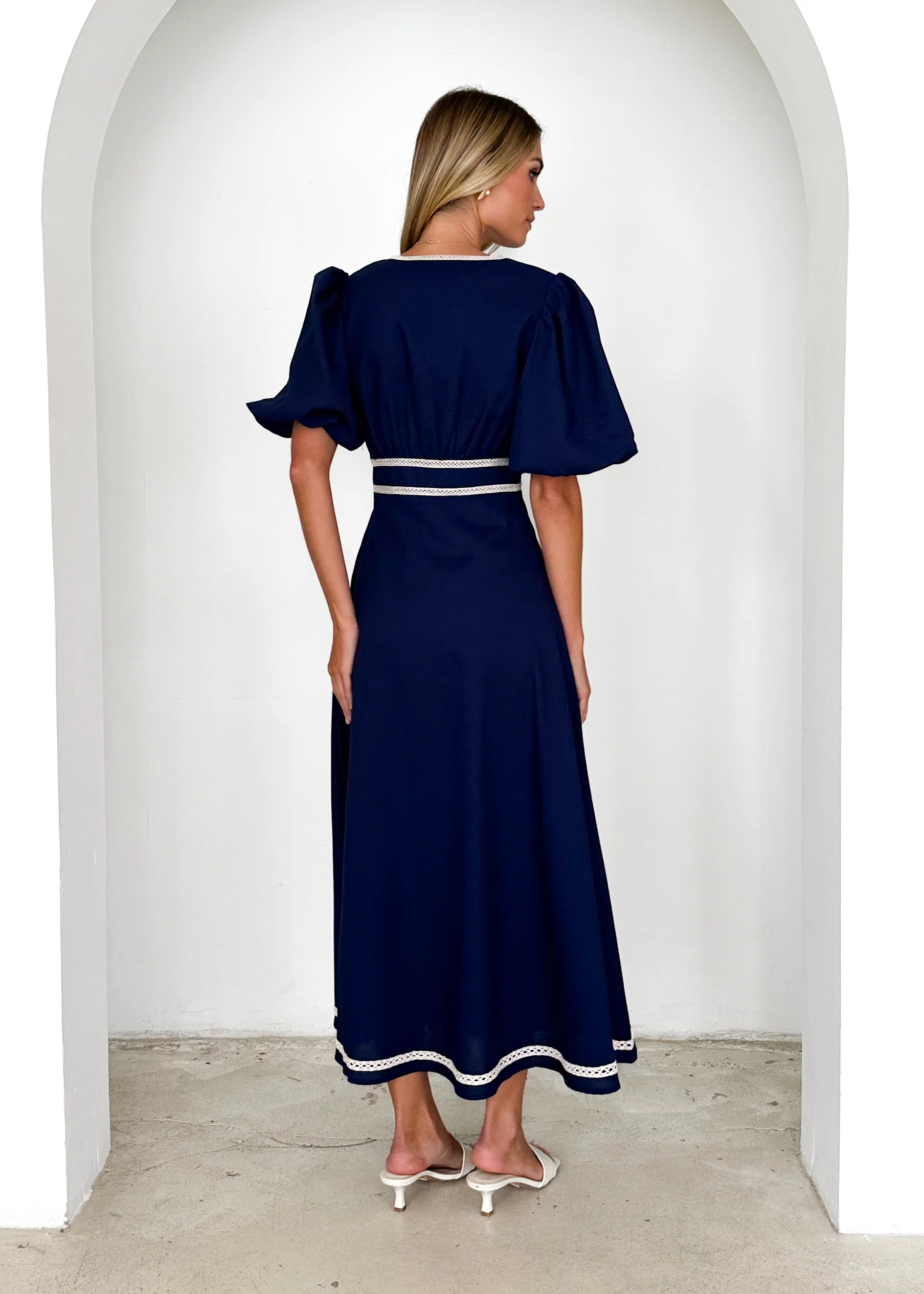 Ellodie Maxi Dress - Navy - Image 7