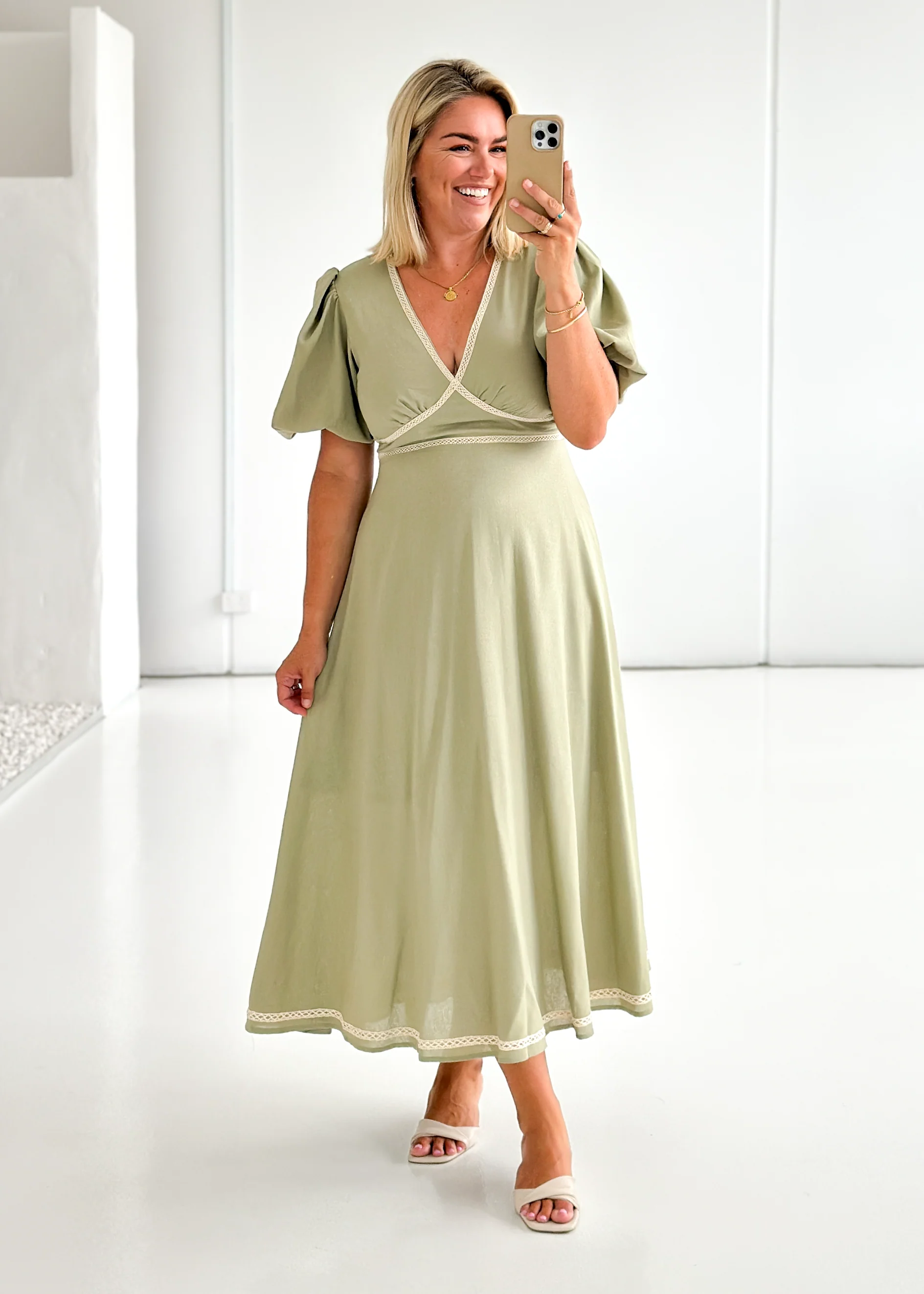 Ellodie Maxi Dress - Sage - Image 4
