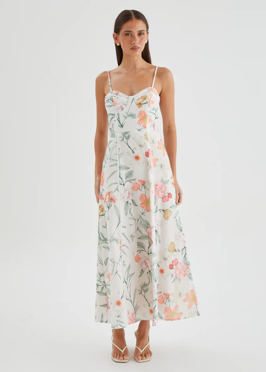 Embreigh Maxi Dress - Apricot Botanica - Image 6