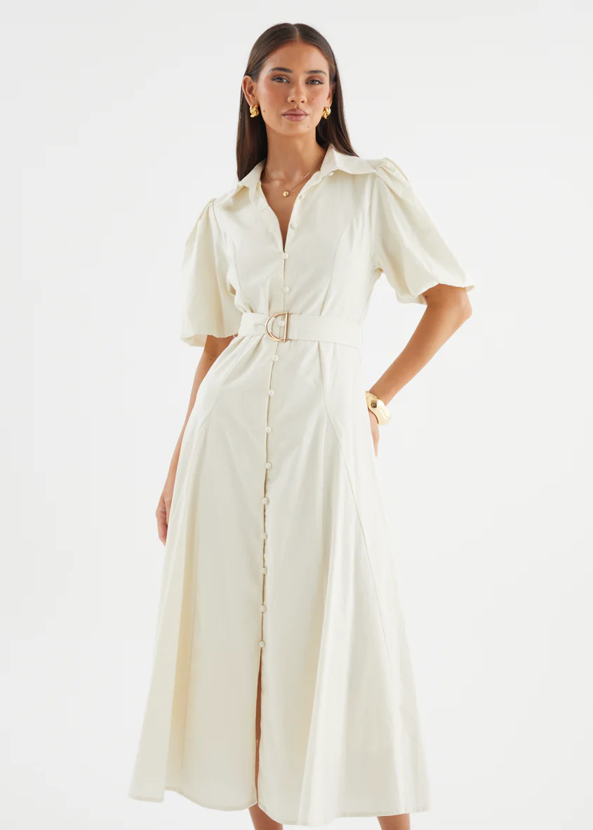 Emerson Maxi Dress - Off White - Image 5