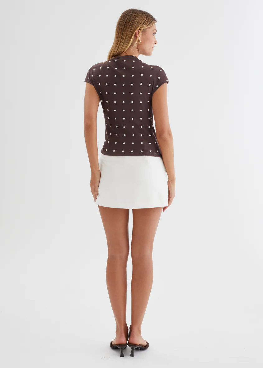 Emmaley Top - Espresso Polka - Image 7