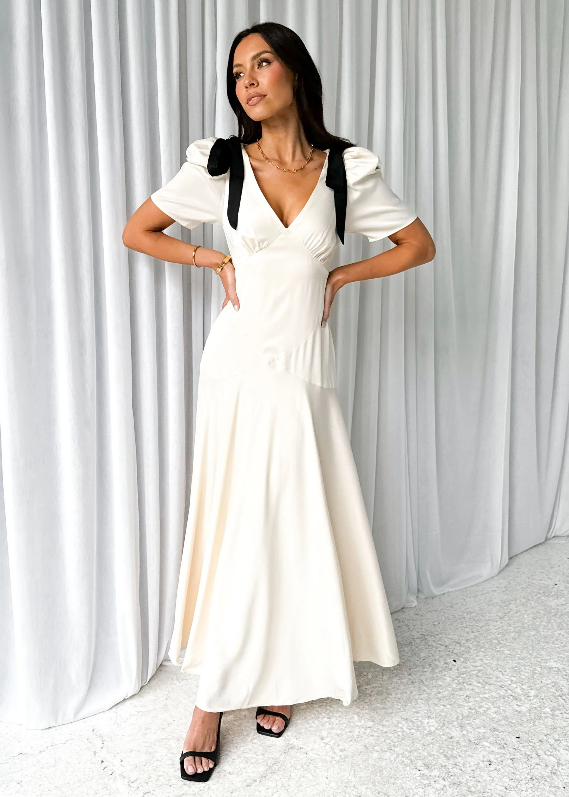 Ettara Maxi Dress - Cream