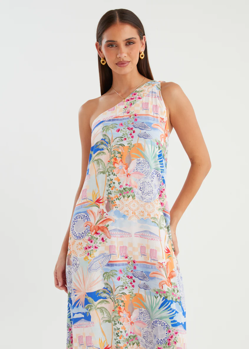 Fabia One Shoulder Maxi Dress - La Casa - Image 3
