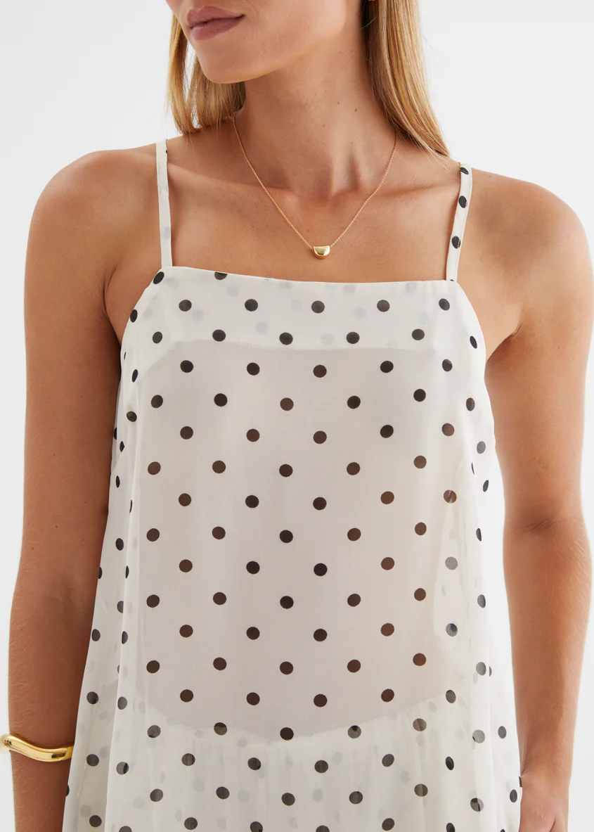 Felecia Cami - Beige Polka Dot - Image 8