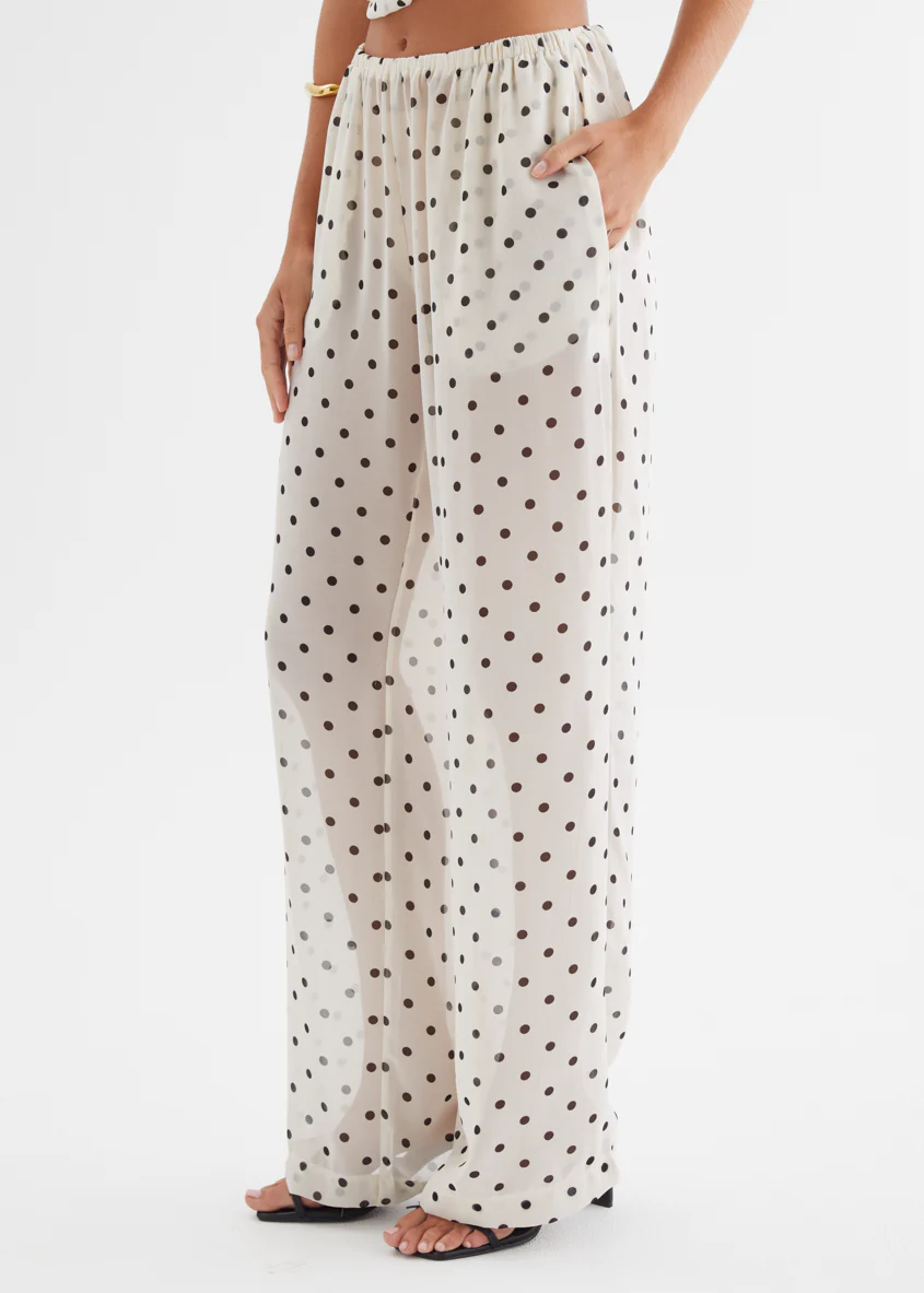 Felecia Pants - Beige Polka Dot - Image 7