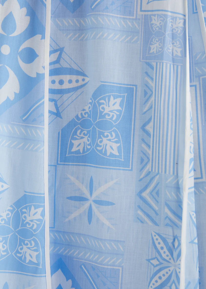 Fenix Maxi Dress - Blue Geo - Image 15