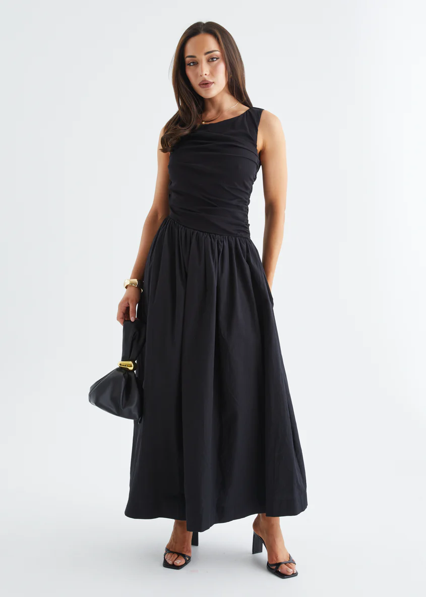 Halina Maxi Dress - Black - Image 2