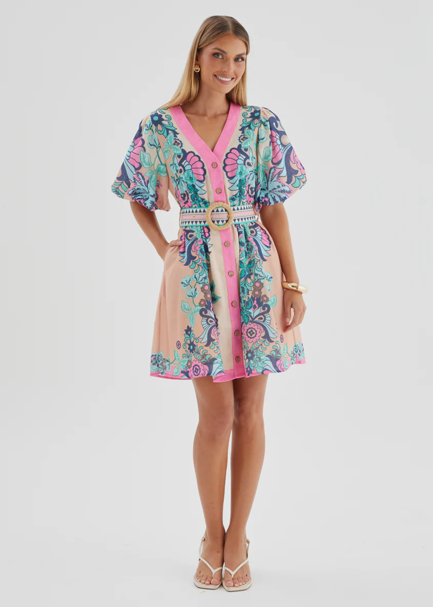 Harietta Dress - Baja Pink - Image 2