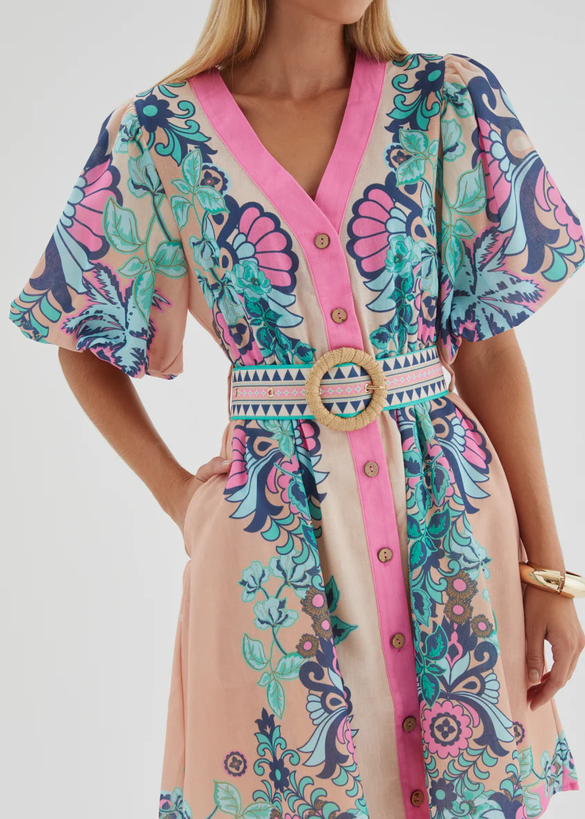 Harietta Dress - Baja Pink - Image 9