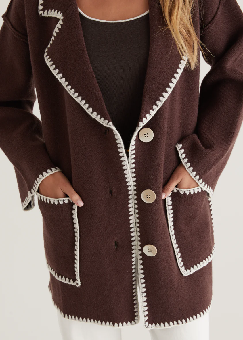 Harlo Cardigan - Espresso - Image 18