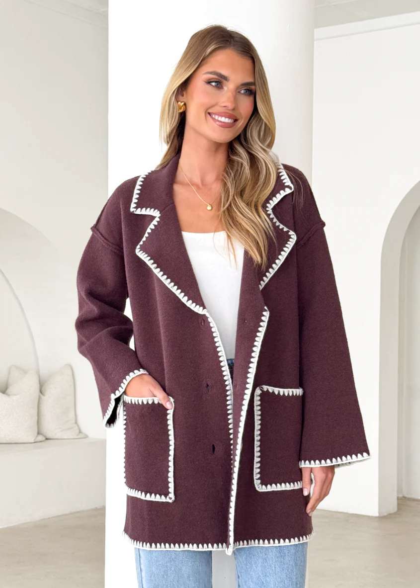 Harlo Cardigan - Espresso - Image 19